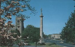 Westfield NJ Church, Monument & Street Scene Postcard