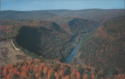 Grand Canyon of Pennsylvania, Bradley Wales, Fall Postcard