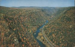 Pennsylvania's Grand Canyon, Pine Creek, Autumn Colors Postcard