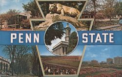 Penn State Nittany Lion Shrine Campus Views Postcard