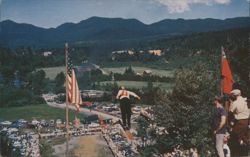 Fourth of July Ski Jumping, Lake Placid, NY Postcard
