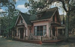 Famous Gingerbread Cottage, Martha's Vineyard, MA Postcard