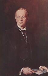 President Calvin Coolidge Portrait by Philip de Laszlo Postcard