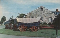 Conestoga Motor Inn, Covered Wagon, Lancaster, PA Postcard
