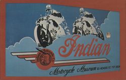 Indian Motocycle Museum Hall of Fame Springfield MA Postcard