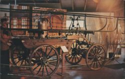 "The Exempt" 1885 Jeffers Mahogany Side-Stroke Pumper Postcard