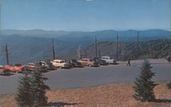 Great Smoky Mountains Clingman's Dome Fontana Dam Chrome PC Postcard