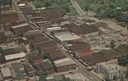Aerial View of Mount Airy, NC Postcard