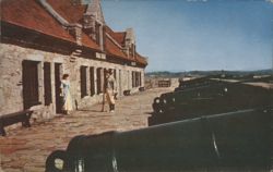 Fort Ticonderoga South Barracks & 24 Pounder Cannon Battery Postcard