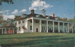 George Washington's Home, Mount Vernon East Front View Postcard