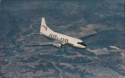 Mohawk Airlines Convair 240 The Route of the Air Chiefs Postcard
