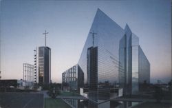Crystal Cathedral Sunrise, Garden Grove, California Postcard