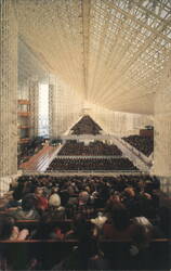 Crystal Cathedral Interior, 11,400 Windows, Garden Grove Postcard