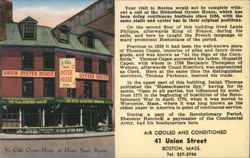 Ye Olde Oyster House, 41 Union Street, Boston, MA Postcard