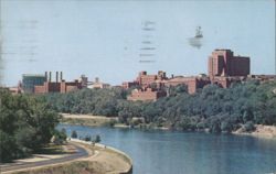 University of Minnesota Overlooking Mississippi River Postcard