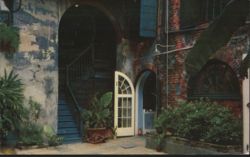 Lovely Brulatour Courtyard 520 Royal Street, New Orleans Postcard