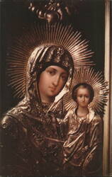 Madonna and Child, St. Michael's Cathedral, Sitka, AK Postcard