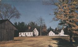 Old Sturbridge Village MA Vehicle Shed Blacksmith Chrome PC Postcard