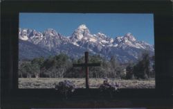 Chapel of the Transfiguration, Grand Tetons, Jackson, WY Postcard