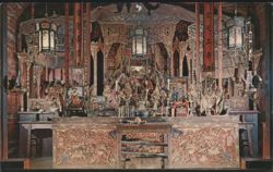 Interior of Chinese Joss House, Weaverville, CA Postcard