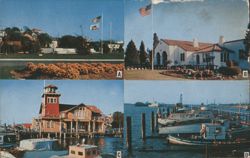 Vallejo Views: Veterans Memorial Park, Fire Station, Yacht Club Postcard