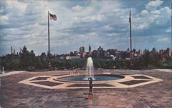 Skyline of Philadelphia from Art Museum Postcard