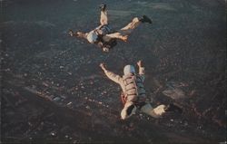Sport Parachuting Orange MA Mohawk Trail Skydivers Postcard