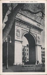 Washington Arch, Fifth Avenue, New York City Postcard