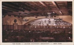 Jacob Ruppert Brewery Tap Room Knickerbocker Beer Postcard