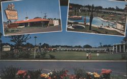 Howard Johnson's Motor Lodge & Restaurant, Pool Postcard