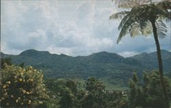 El Gigante Dormido Mountain Range near Adjuntas Postcard