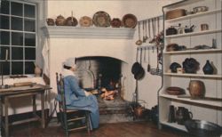 John Vogler House Kitchen, Old Salem, Winston-Salem, NC Postcard