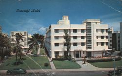 Bancroft Hotel Miami Beach FL Postcard