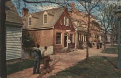 The Margaret Hunter Shop and The Golden Ball, Williamsburg Postcard