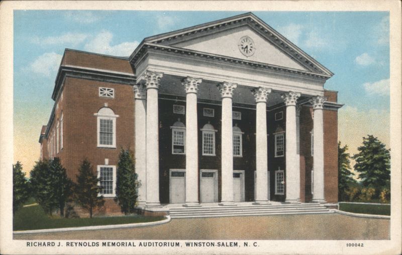 Richard J. Reynolds Memorial Auditorium Winston-Salem North Carolina