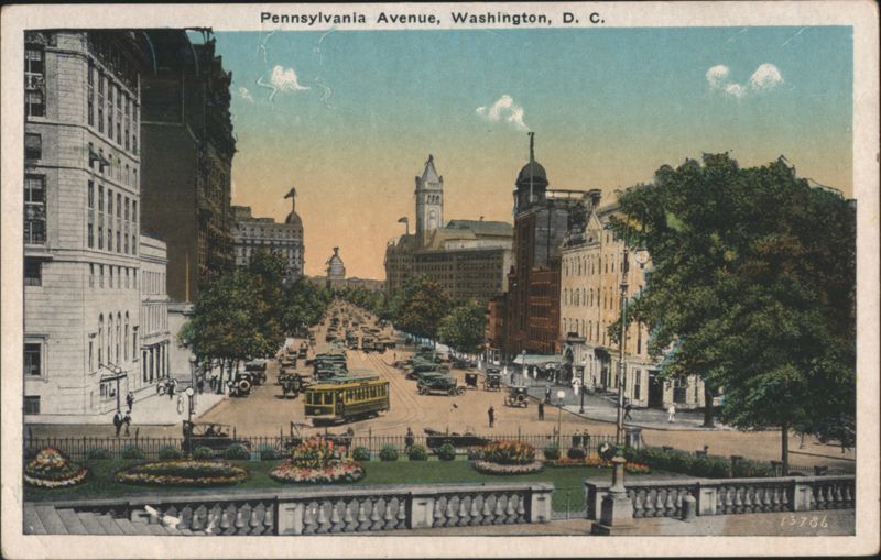 Pennsylvania Avenue, Washington, D.C. from Treasury Steps District of Columbia