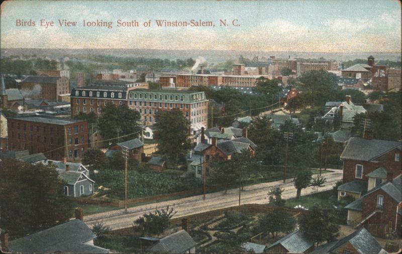 Birds Eye View looking South Winston-Salem North Carolina