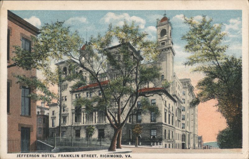 Jefferson Hotel, Franklin Street, Richmond Virginia