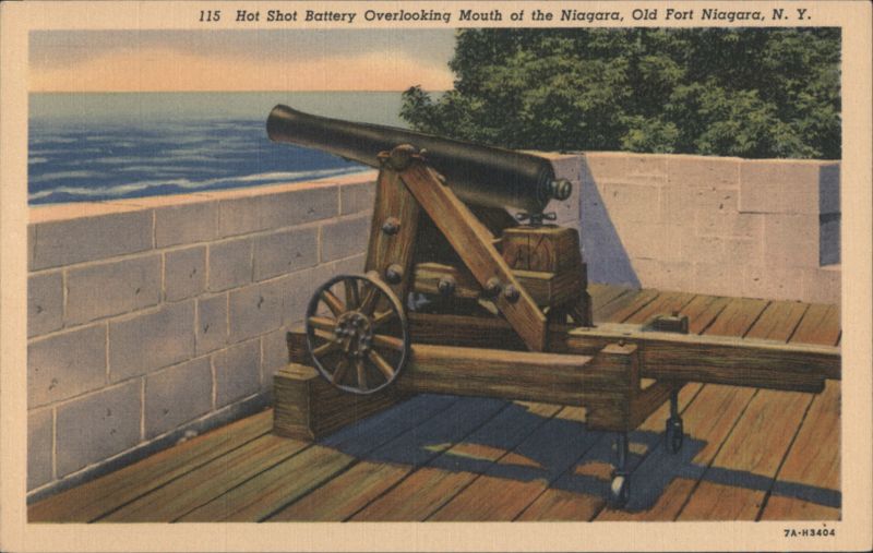 Hot Shot Battery Overlooking Mouth of the Niagara, Old Fort Niagara Youngstown New York