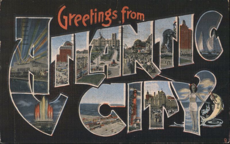 Greetings from Atlantic City, NJ New Jersey