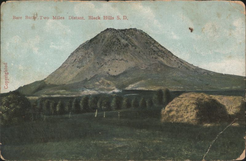 Bare Butte, Two Miles Distant, Black Hills South Dakota