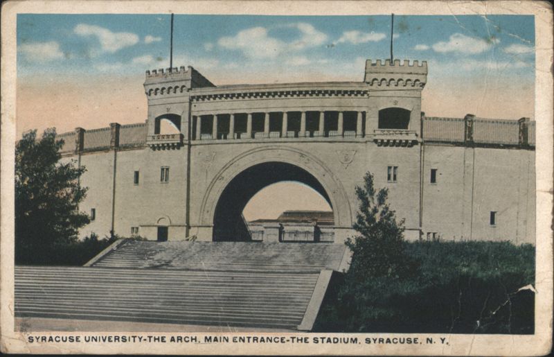 Syracuse University - The Arch, Main Entrance - The Stadium New York