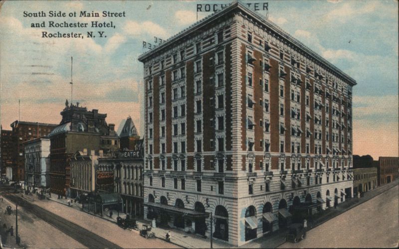 South Side of Main Street and Rochester Hotel New York
