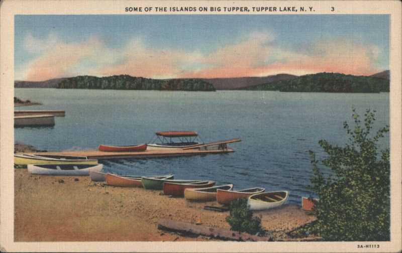 Islands on Big Tupper, Tupper Lake New York