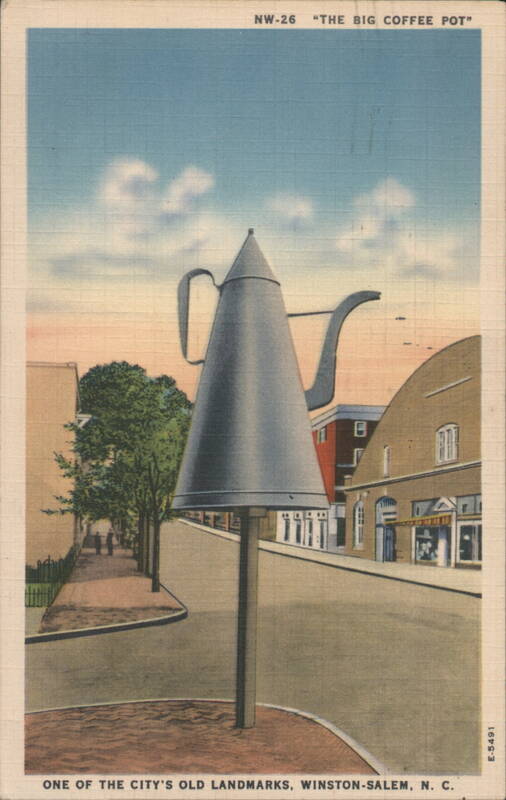 The Big Coffee Pot Landmark, Winston-Salem, NC North Carolina