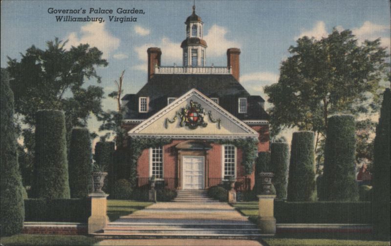 Governor's Palace Garden Williamsburg Virginia