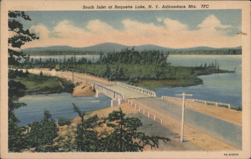 South Inlet at Raquette Lake, Adirondack Mts. New York