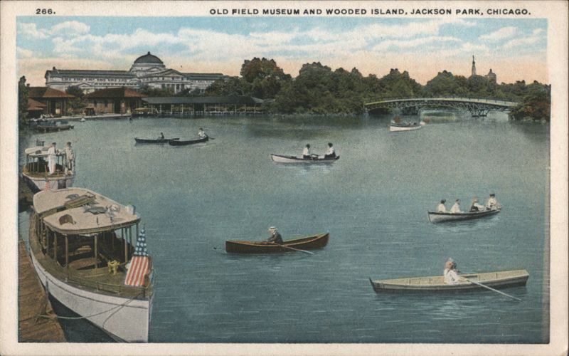 Old Field Museum and Wooded Island, Jackson Park Chicago Illinois