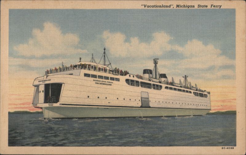 Vacationland, Michigan State Ferry, Great Lakes Ice-Crusher