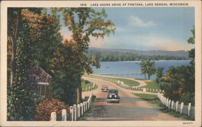 Lake Shore Drive at Fontana, Lake Geneva Wisconsin
